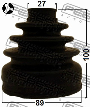 Пыльник ШРУСа MITSUBISHI OUTLANDER XL пер внутр FEBEST (27x89x100)