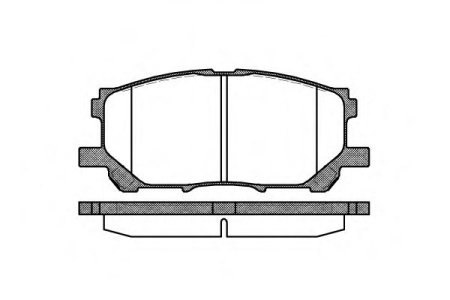 Колодки торм LEXUS RX300 пер ZEKKERT GDB3338=GDB3397=2103900