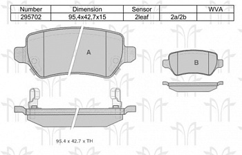Колодки торм KIA CEED 12-/VENGA/SOUL/ix20 зад SANGSIN GDB3585=GDB1515