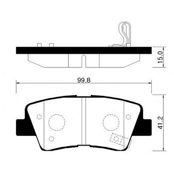 Колодки торм KIA CEED 12-/CERATO задн HSB GDB3537