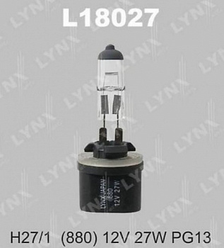 Автолампа H27W/1 12V 27W PG13 LYNX