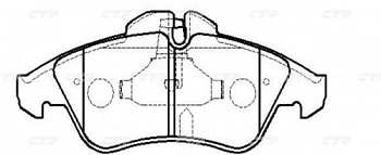 Колодки торм MB SPRINTER-VITO/VW LT пер CTR GDB1220
