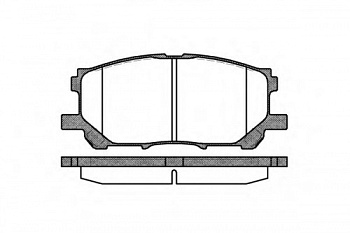 Колодки торм LEXUS RX300 пер ZEKKERT GDB3338=GDB3397=2103900