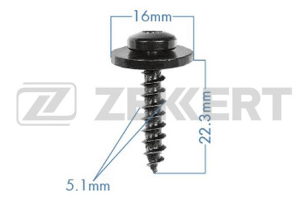 Пистон RENAULT ZEKKERT (саморез/5.1x22.3mm)