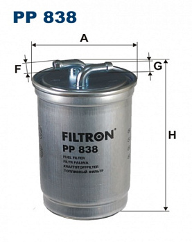 Фильтр топл VAG FILTRON WK842/3 (без обратки)