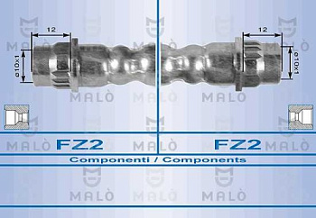 Шланг торм RENAULT SYMBOL зад MALO