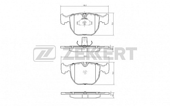 Колодки торм BMW X5 E53 пер ZEKKERT GDB1261=259600