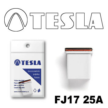 Предохранитель FJ17 025А (серый) TESLA (низкий)
