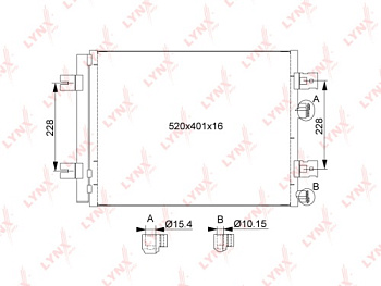Радиатор АС RENAULT LOGAN 08- 1.4-1.6/LARGUS LYNX