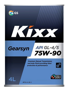 Масло тран KIXX 75W90 GL4/GL5 4L