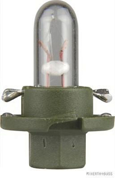 Автолампа приборки 12V (1.3W) BX8.4d пластмассовый патрон (темно-серый) NARVA
