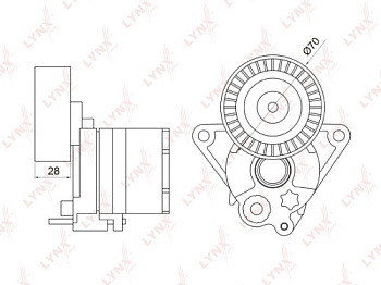 Ролик привод MB OM611/646 LYNX