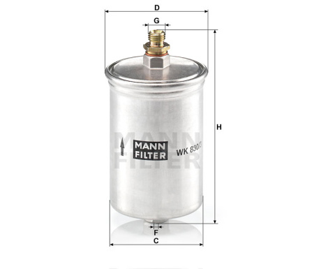 Фильтр топл MB MANN WK830/3