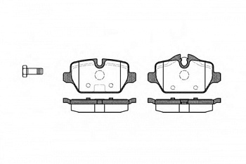 Колодки торм BMW E81/E87/E90/E91 зад REMSA GDB1612
