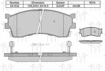 Колодки торм KIA SPECTRA пер МАРКОН GDB3285=SP1113