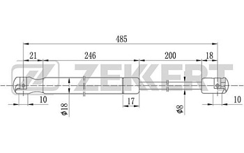 Амортизатор багажника FORD MONDEO I/II WAG ZEKKERT