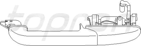 Ручка двери VW PASSAT B4 зад лев HP