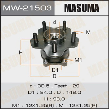 Подшипник ступичный NISSAN TEANA/MURANO Z51 задн MASUMA
