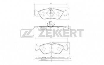 Колодки торм MB SPRINTER/VW LT зад ZEKKERT GDB1263=258000