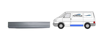 Порог VW T4 лев сред части (панель боковины/240mm)