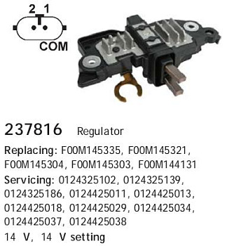 Реле зарядки RENAULT STELLOX 237816