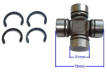 Крестовина кардана 31x76.3 GMB FORD TRANSIT 91-00 (внутр стопор)