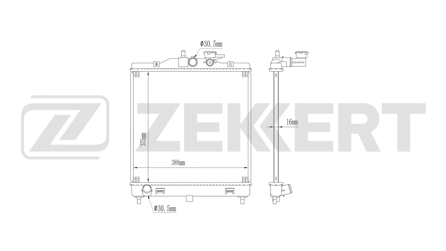 Радиатор ОЖ ZEKKERT