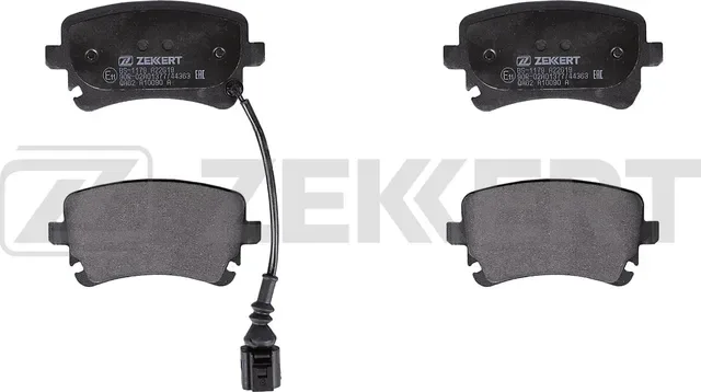 Колодки торм VW T5 зад 16" ZEKKERT GDB1557=GDB1516 (+датчик)