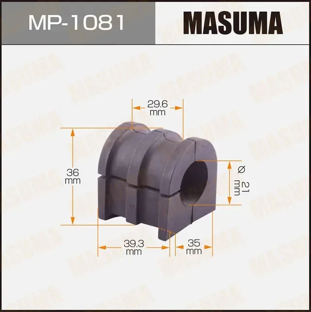 Втулка стаб NISSAN NOTE 06- пер MASUMA (21mm) NSB-E11EF